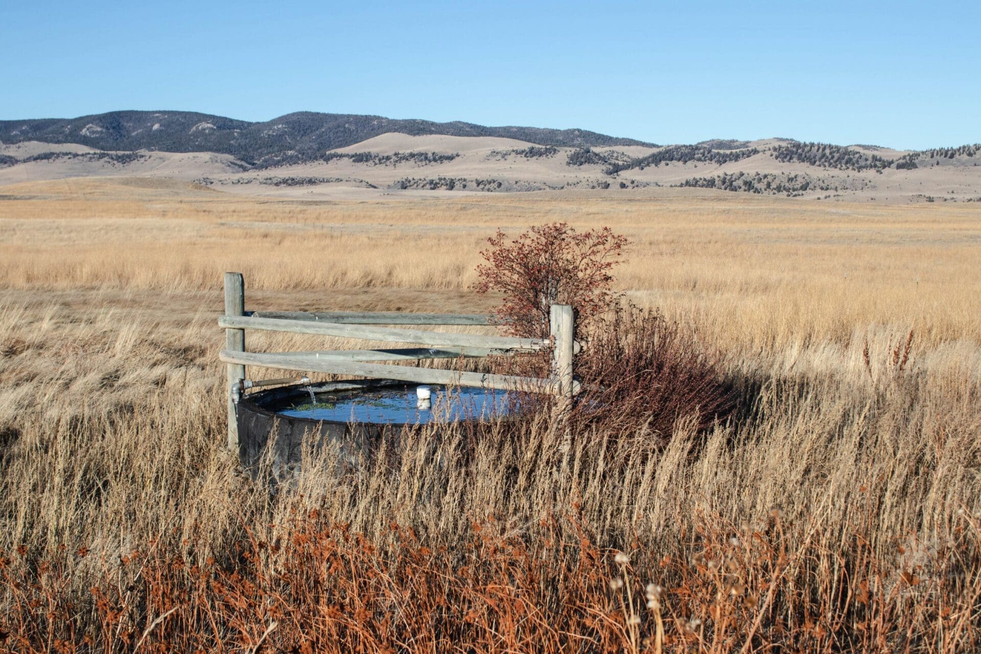 Stock water development on the TG Ranch in Martinsdale, Montana